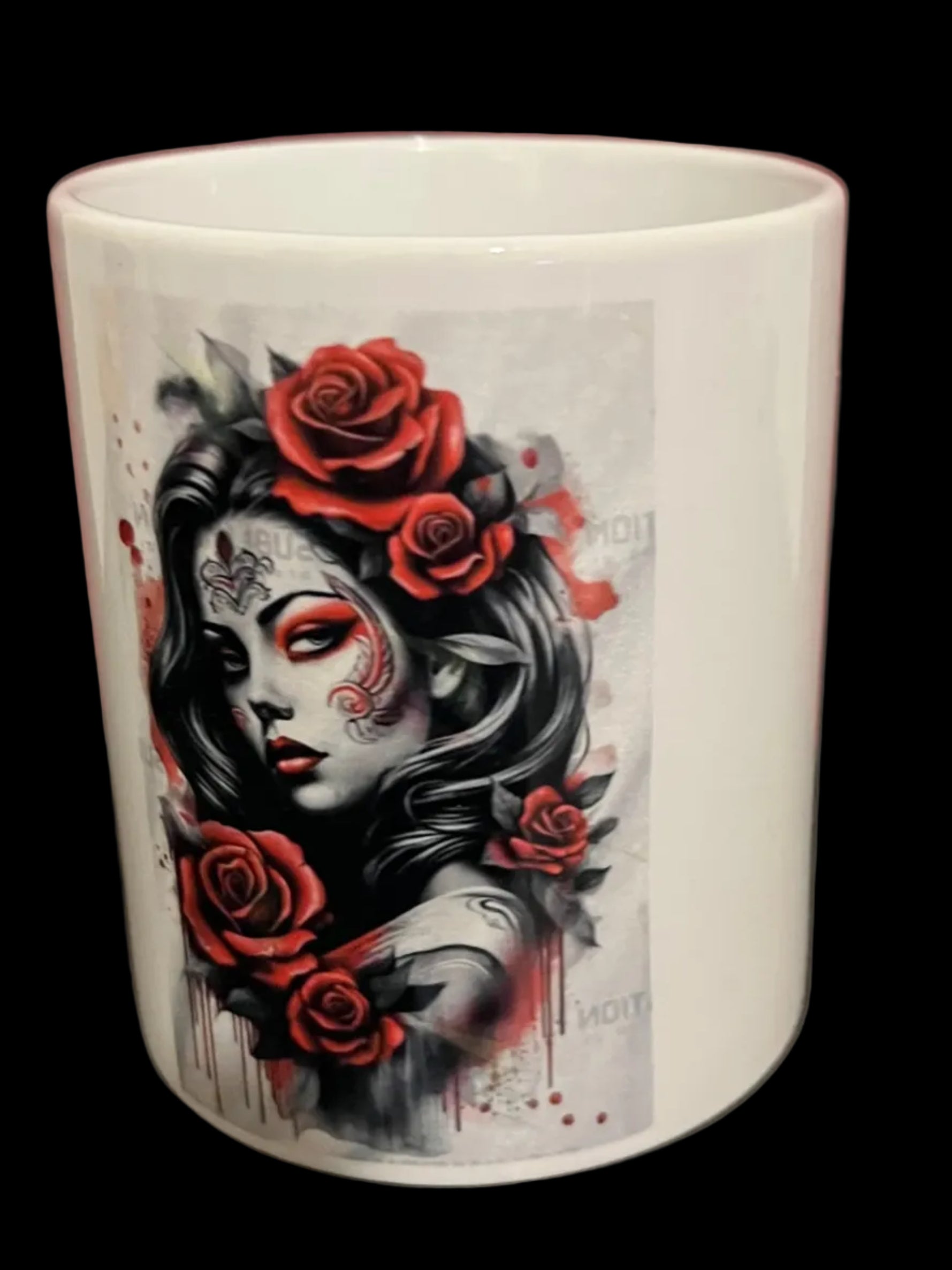 Beautiful Gothic looking Girl - 13 oz Ceramic Mug