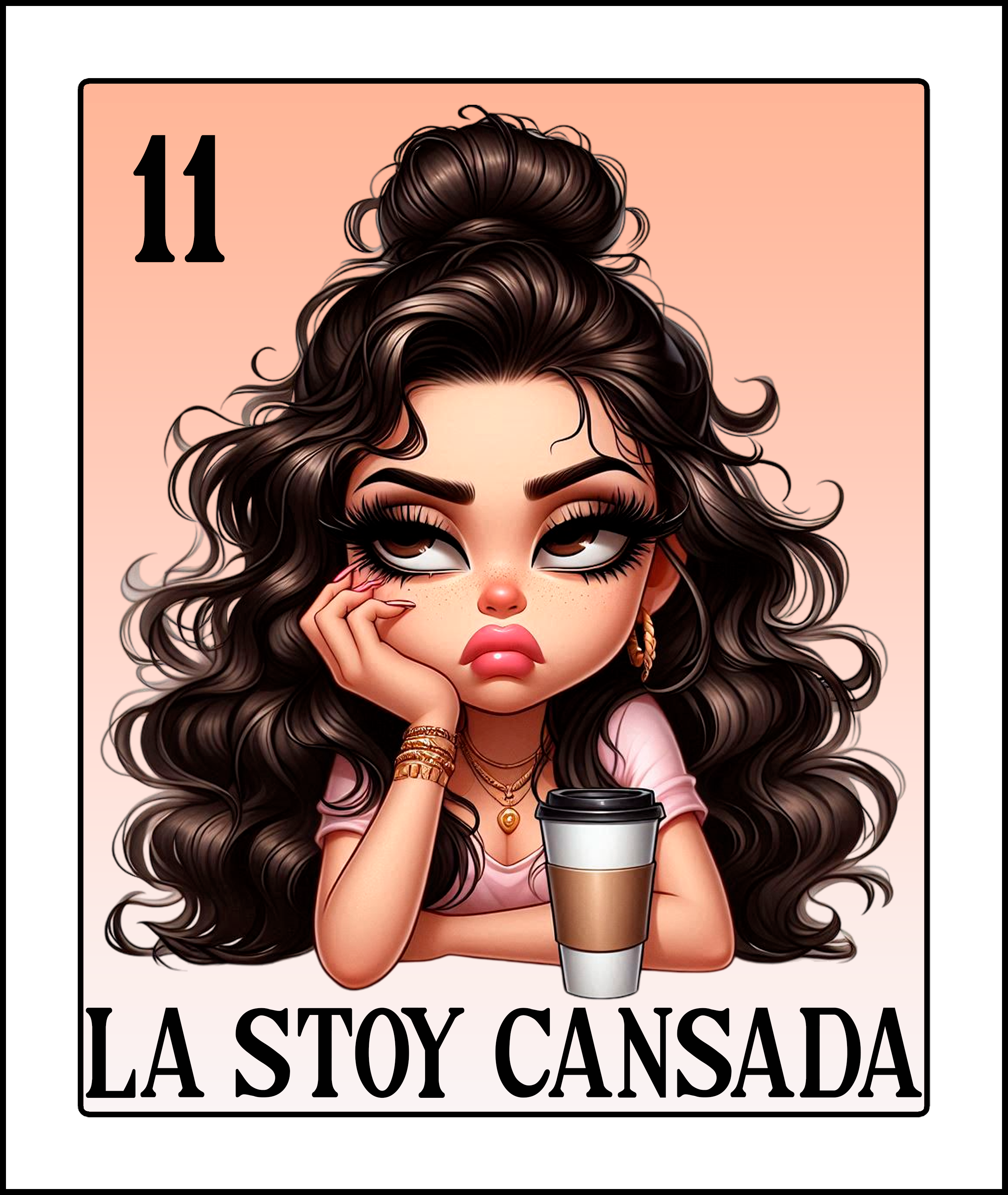 La Estoy Cansada - Cool Loteria Vinyl Sticker